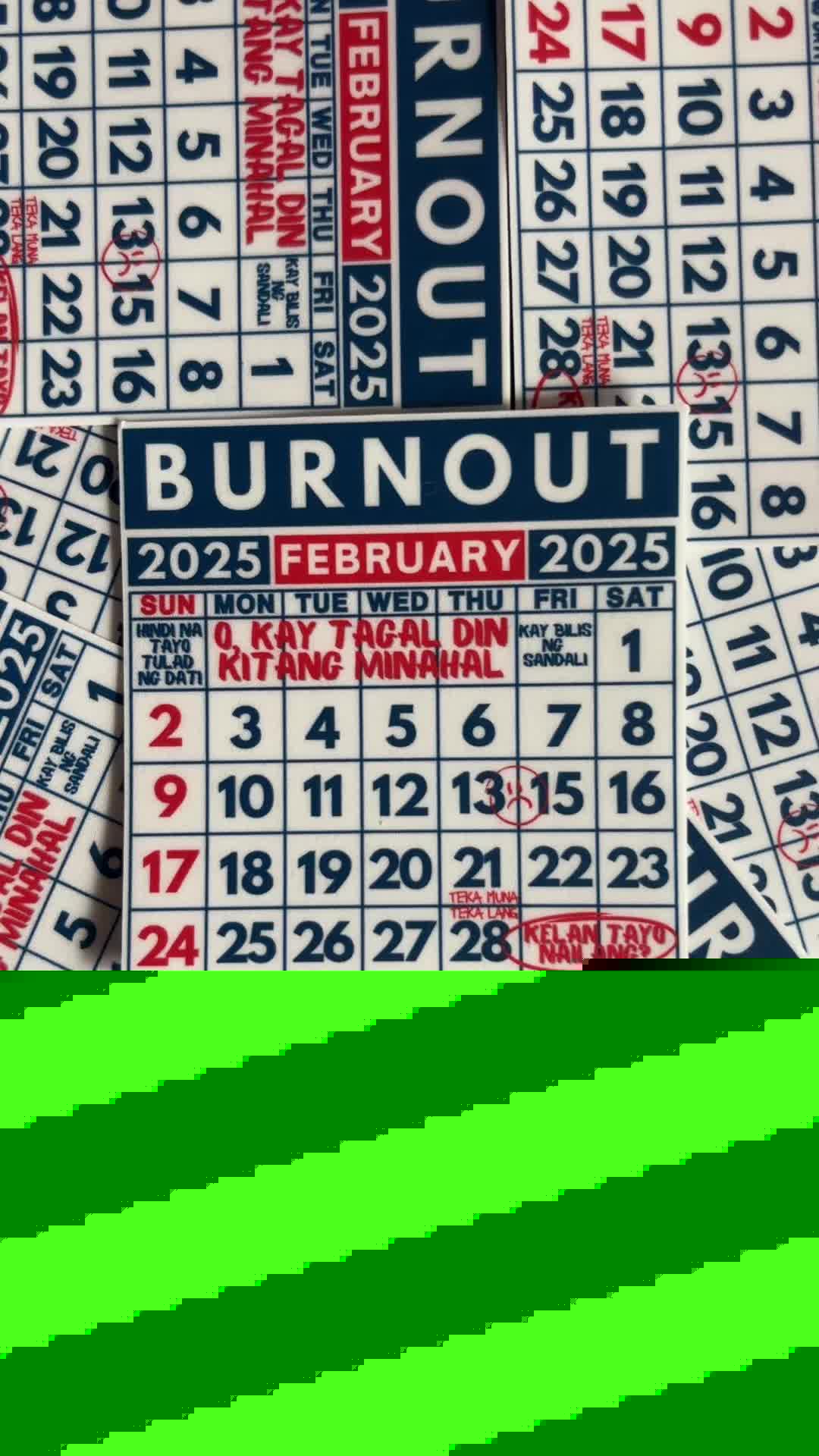 Burnout sticker design from TikTok